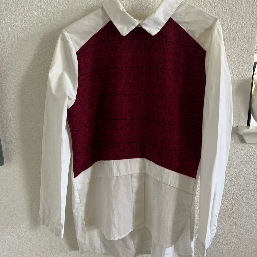 Stylish Men's White and Red Shirt